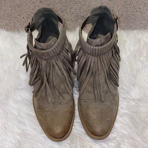 Fringe booties